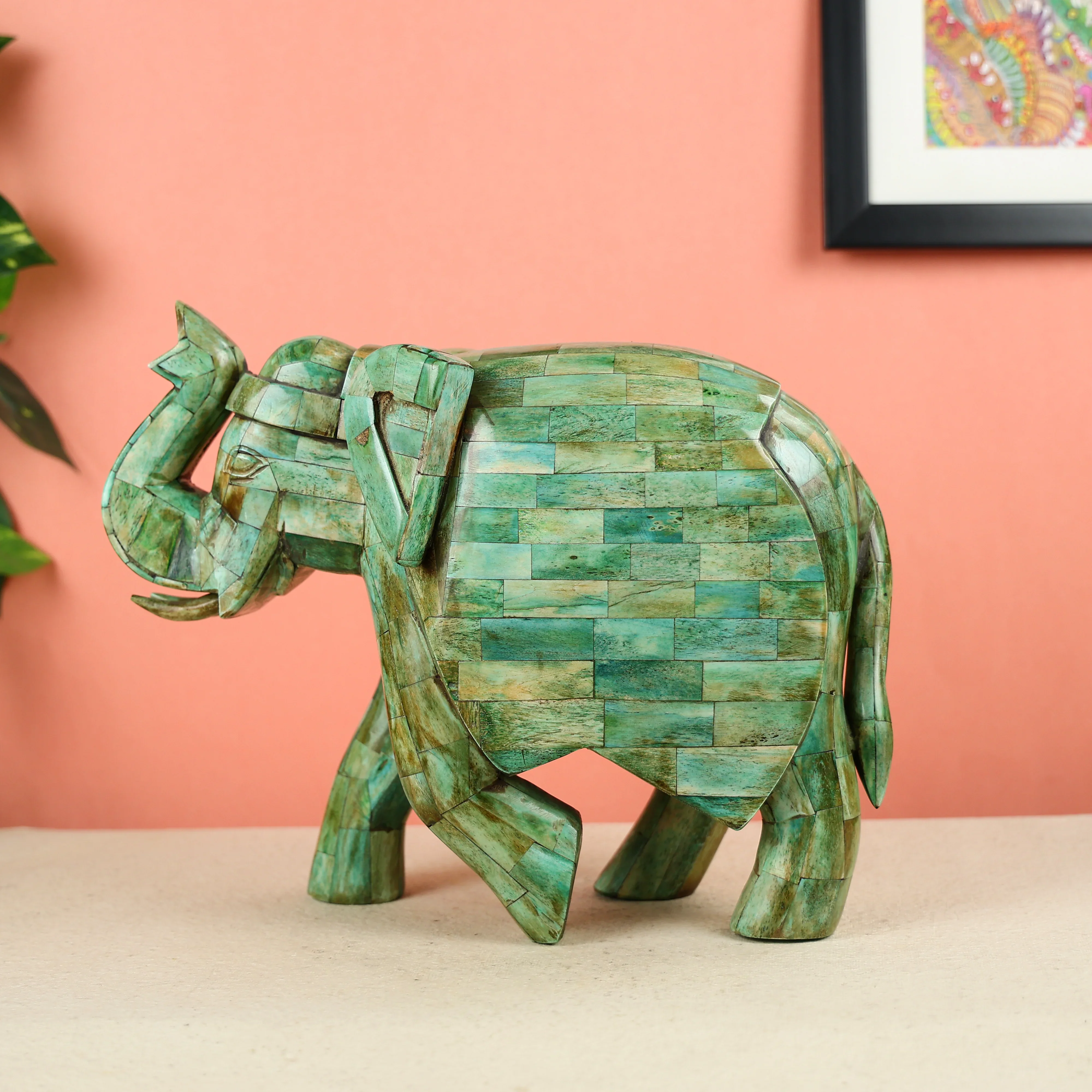Antique Elephant Artifact Made Of Camel Bone