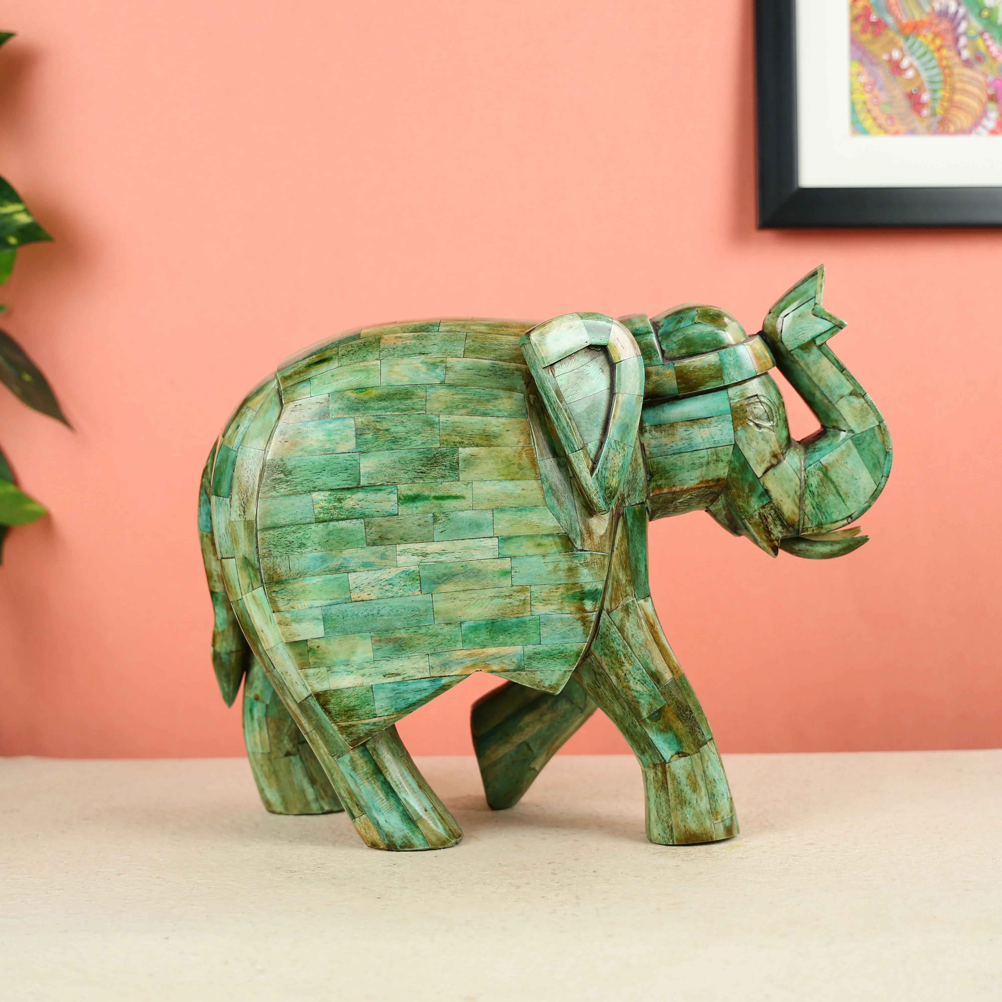 Antique Elephant Artifact Made Of Camel Bone - Image 2