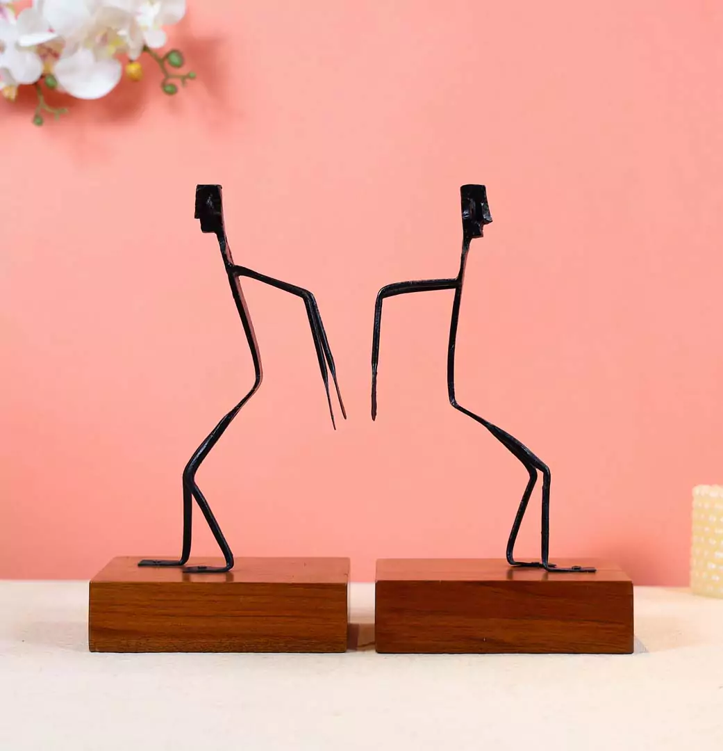 Bastar Art Tribal Book Ends - Image 6