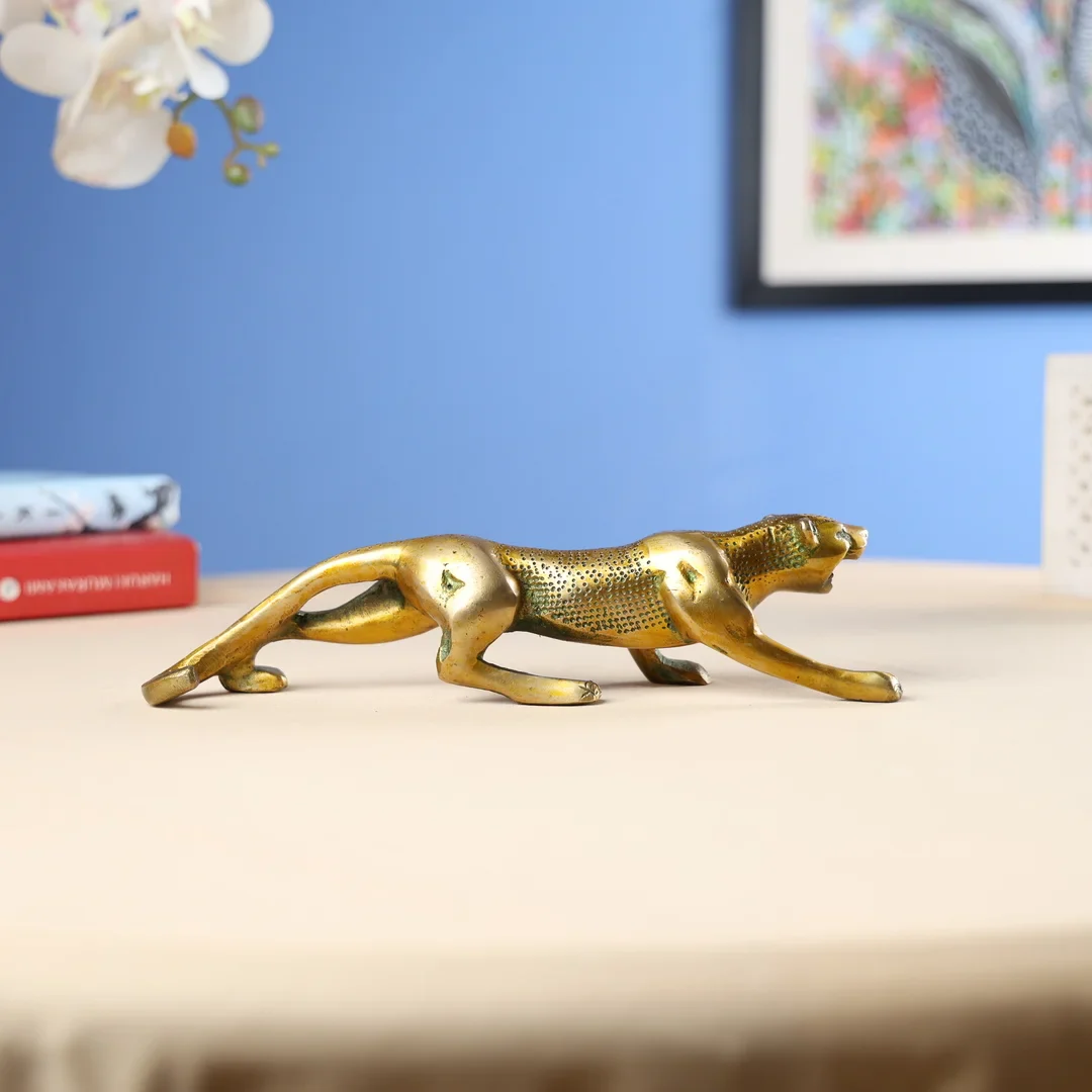Brass Antique Jaguar - Image 2