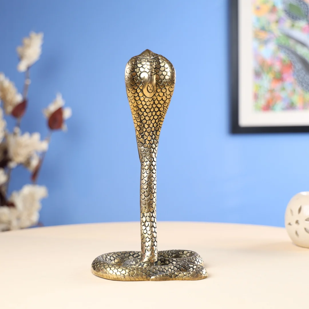 Brass Antique Snake - Image 2