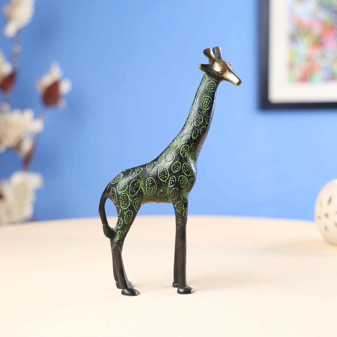 Brass Coloured Giraffe - Large