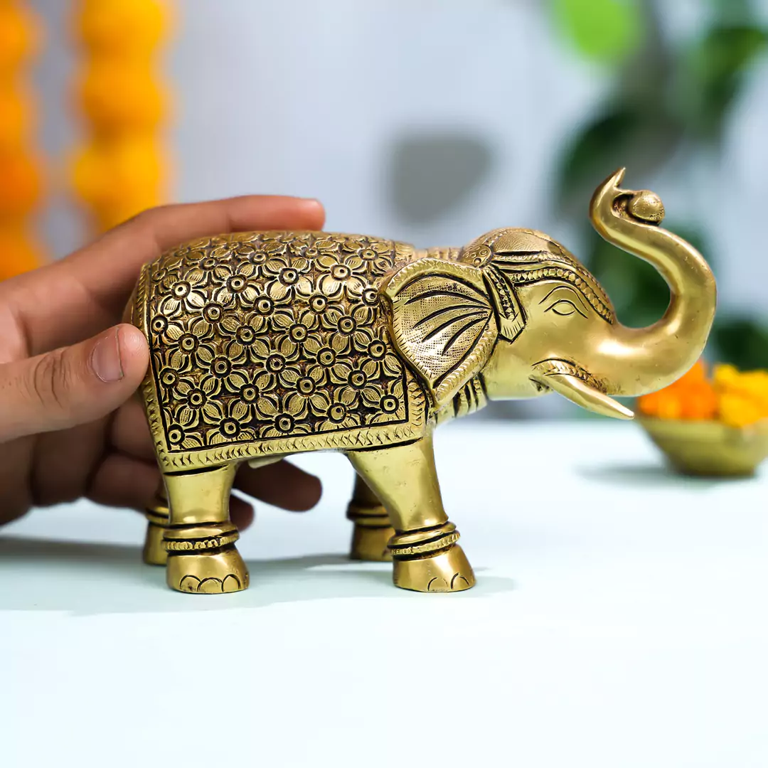 Brass Elephant Idol - Image 4