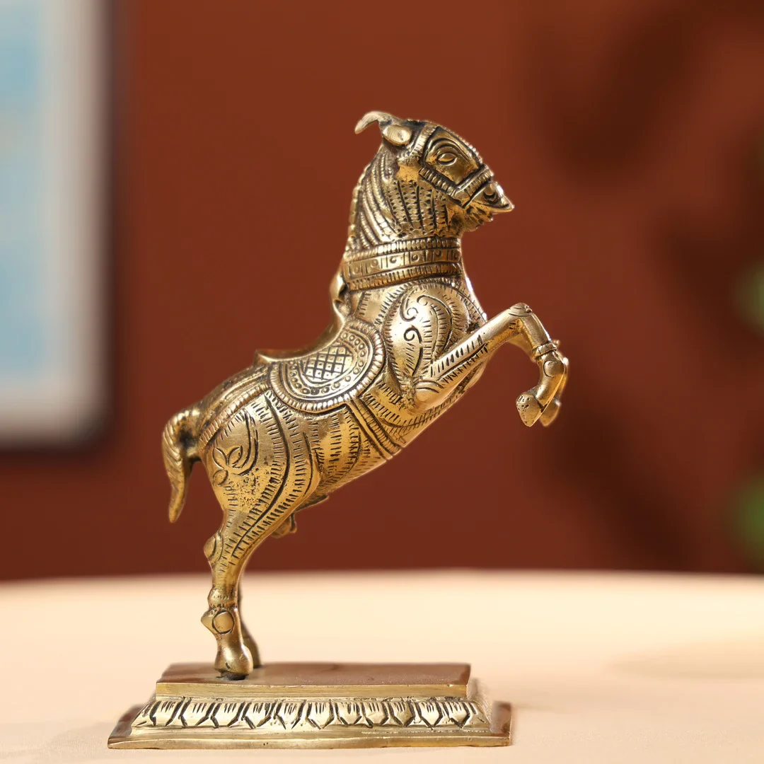 Brass Galloping Horse Set of Two - Image 2