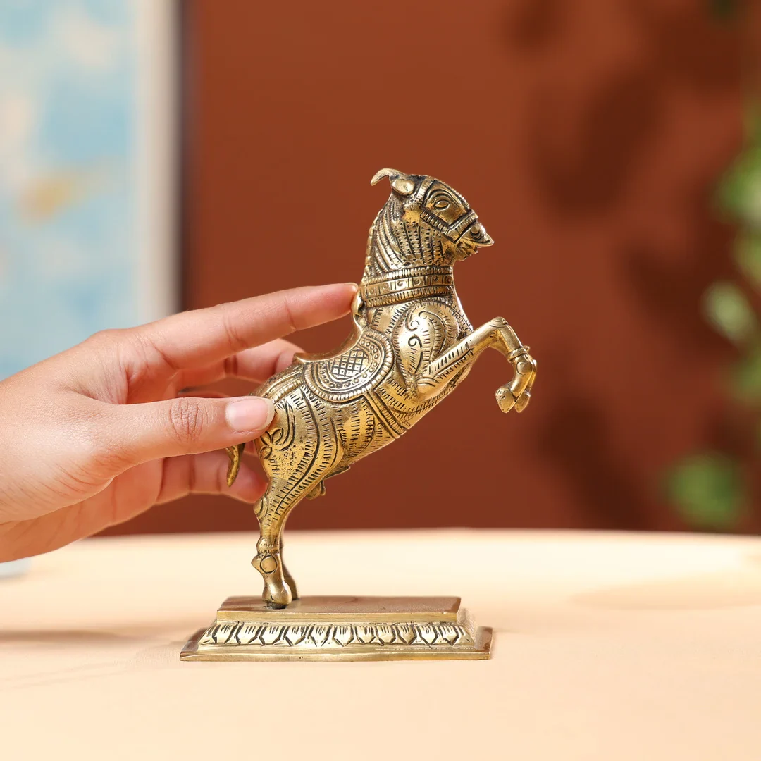 Brass Galloping Horse Set of Two - Image 5