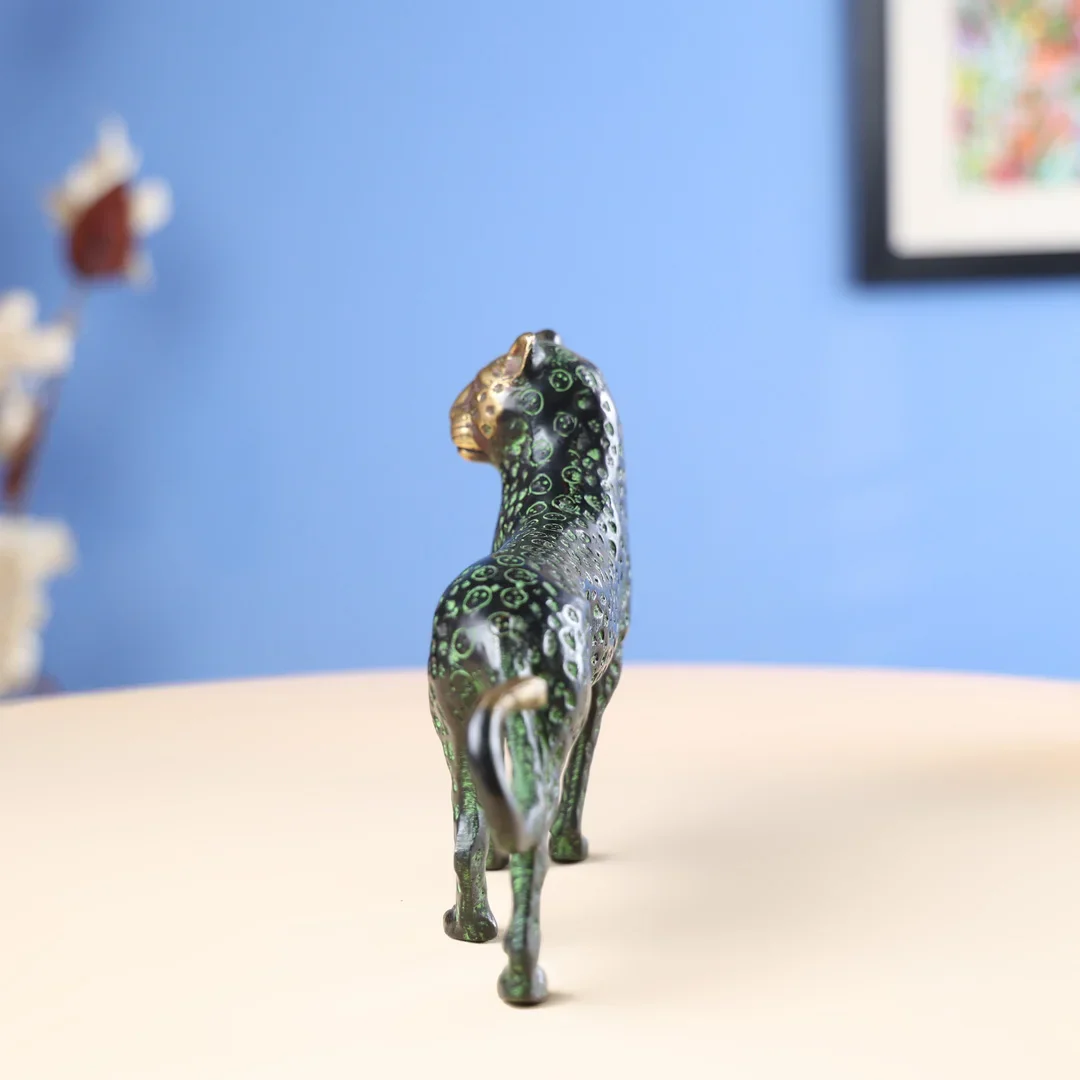 Brass Green Coloured Jaguar - Image 5