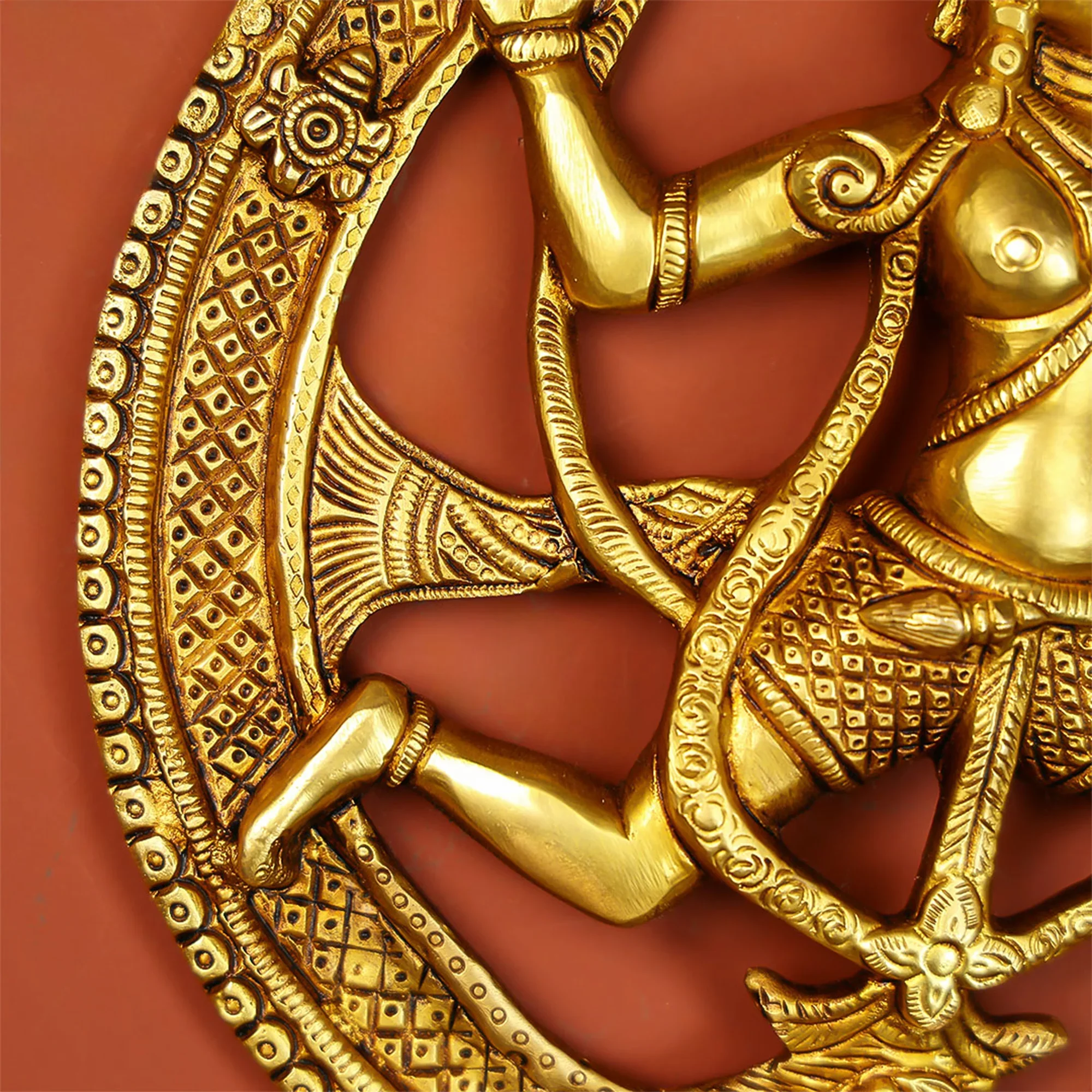 Brass Hanuman Wall Hanging - Image 3