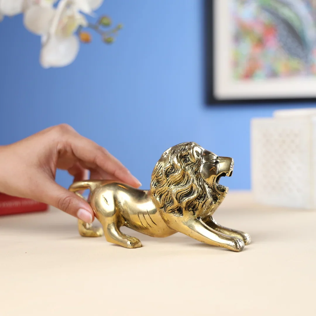 Brass Lion Running - Image 3