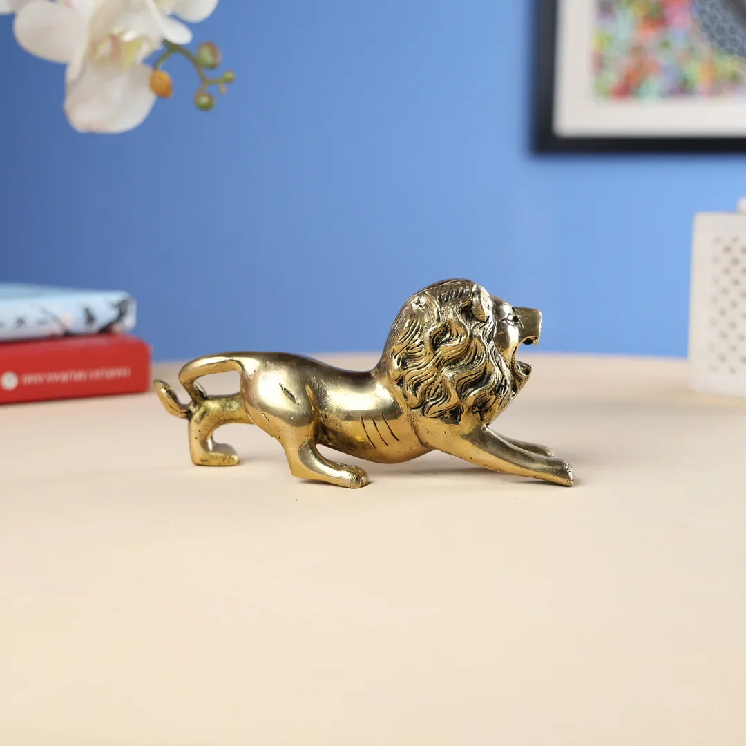 Brass Lion Running - Image 4
