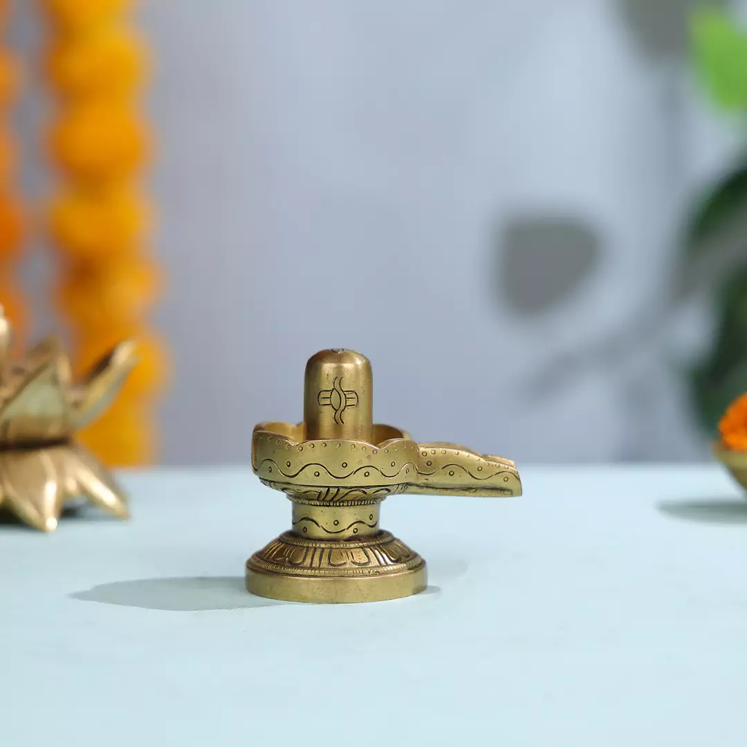 3" Brass Lord Shivalinga