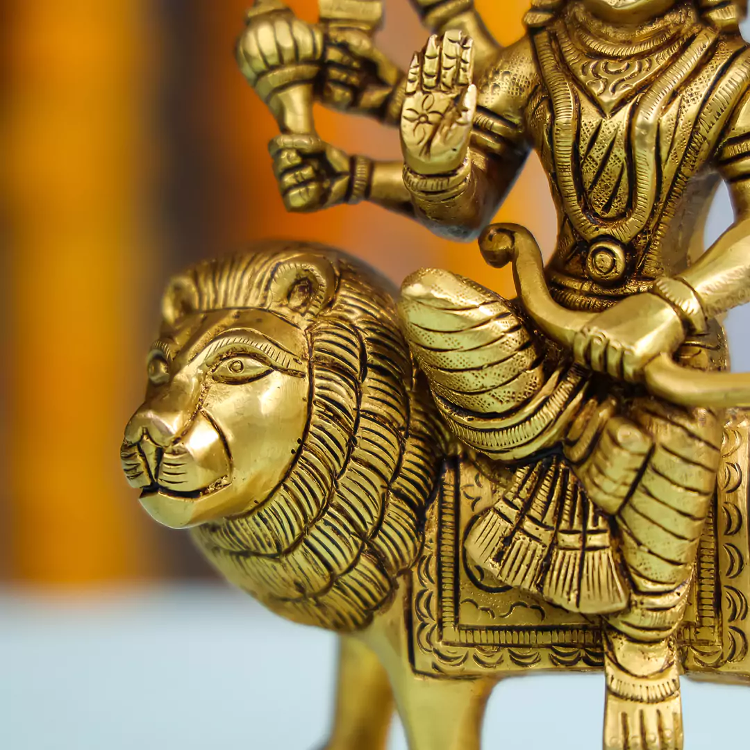 Brass Maa Durga Idol - Image 5