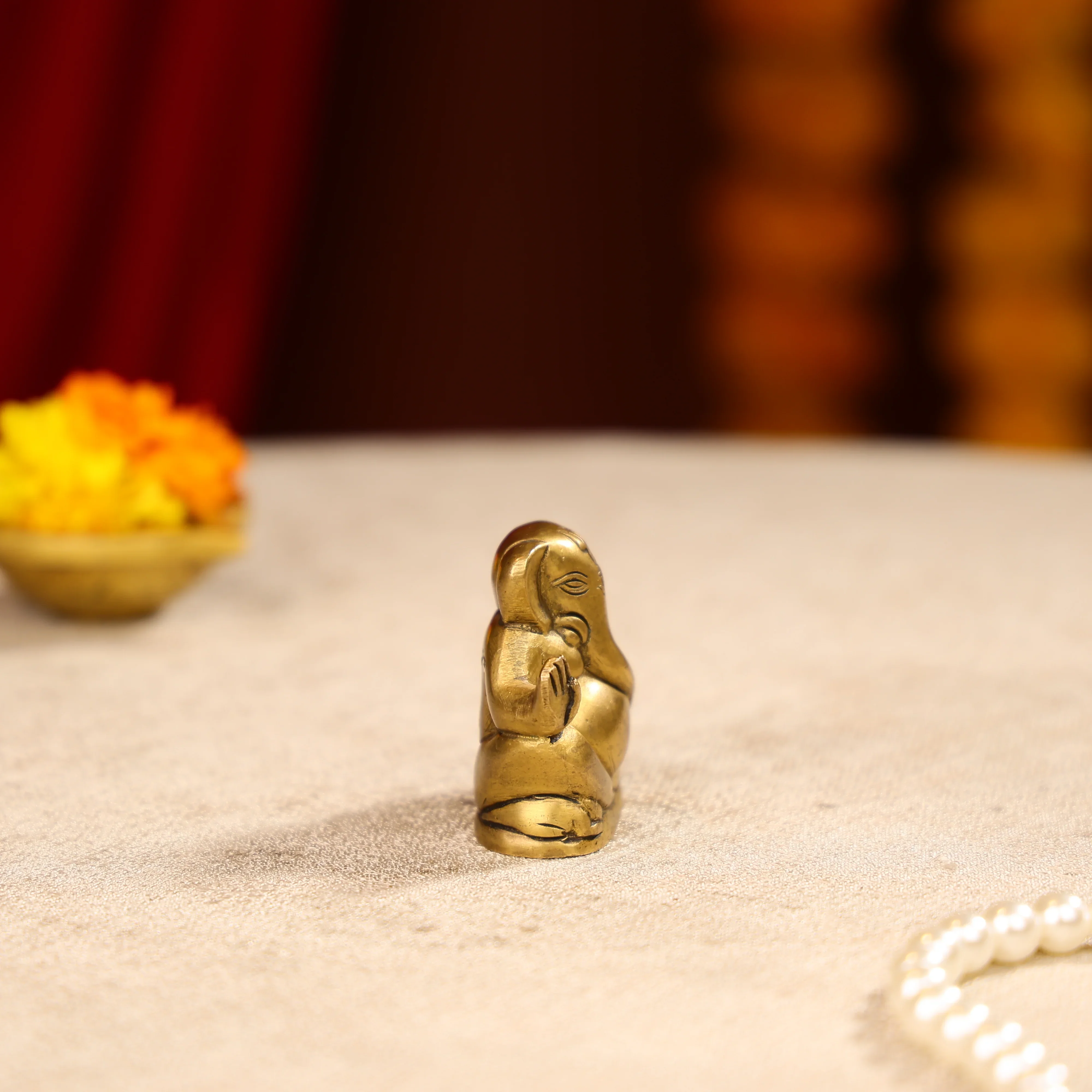 2" Brass Modern Lord Ganesha Idol - Image 5