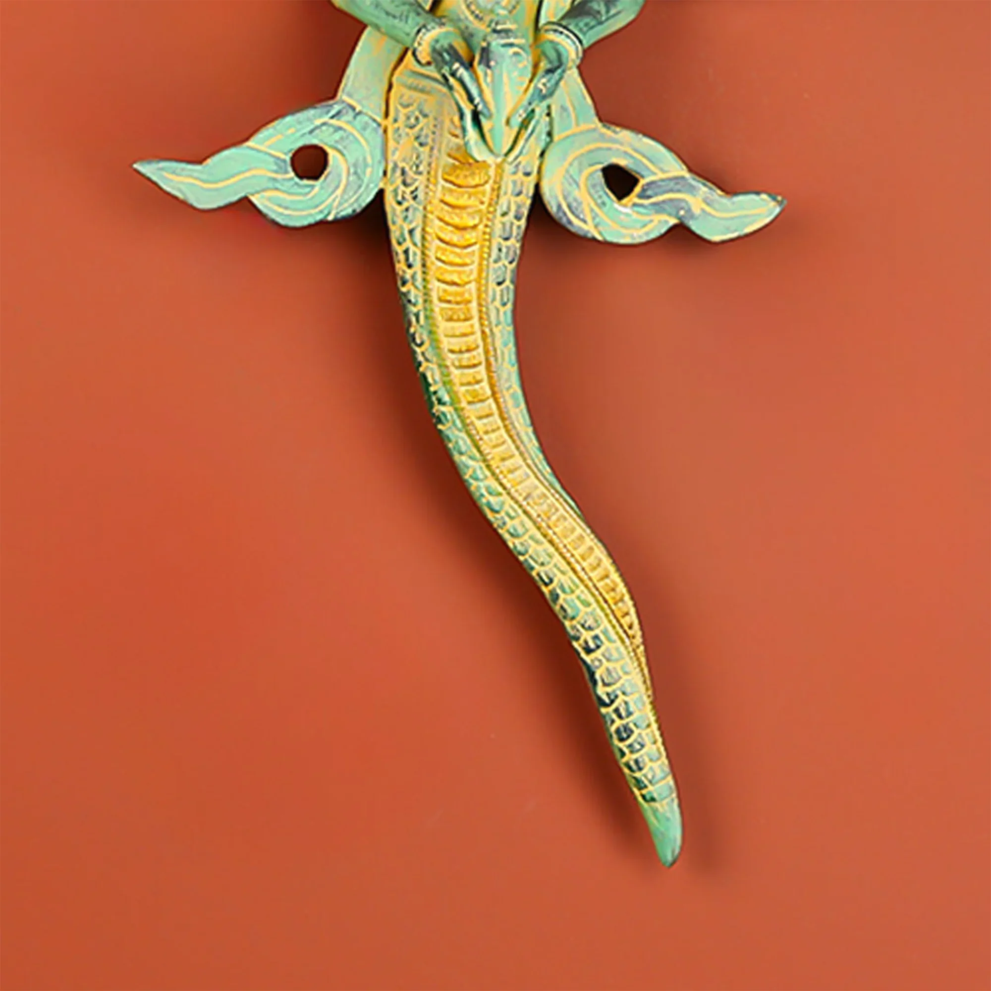 Brass Naga Kanya (Snake Woman) Wall-Hanging - Image 3