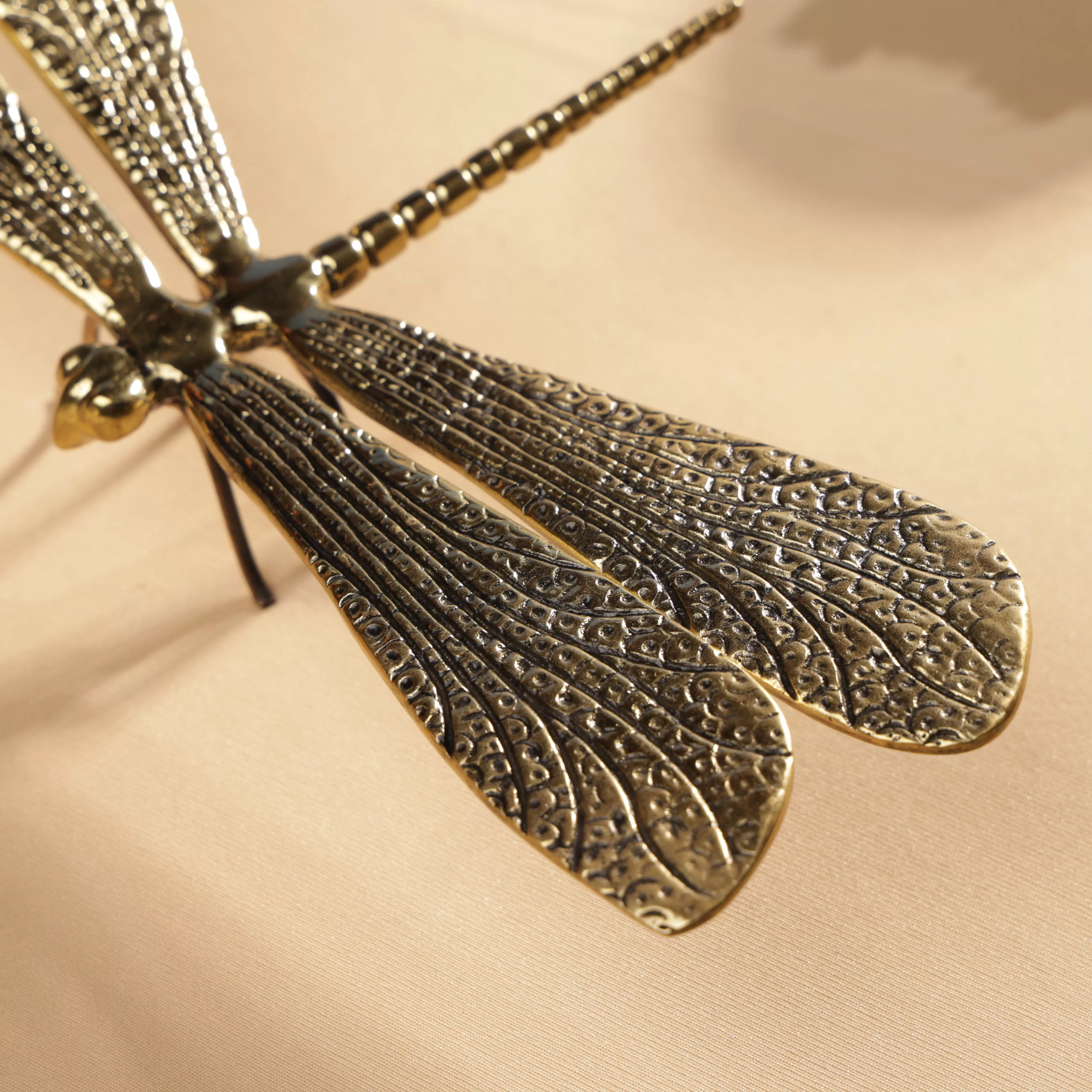 Golden Brass Dragon Fly Table Decor - Image 4