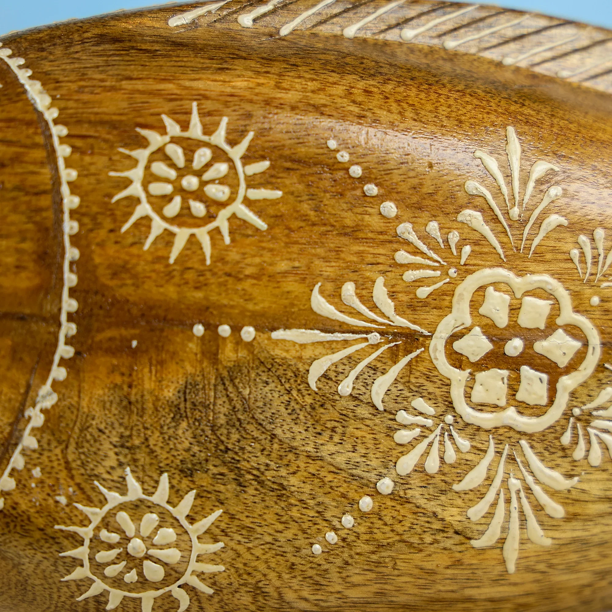 Handcrafted Wooden Fish on Stand Table Decor - Image 3