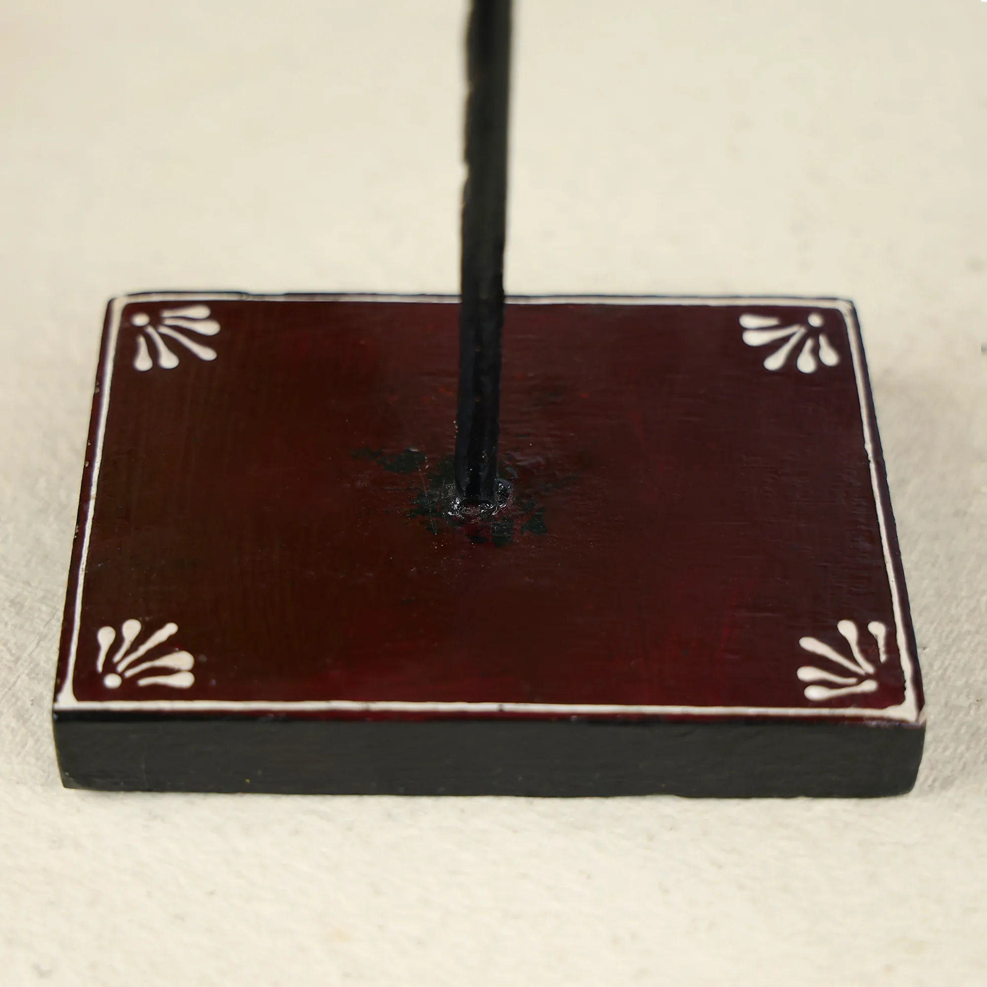 Hand painted Carved Wooden Crane Figurine with Iron Stand Table Decor - Image 4