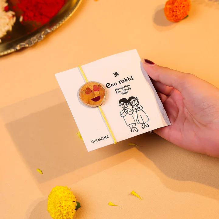 Joyful Heart Eyes Handcrafted Rakhi - Image 2