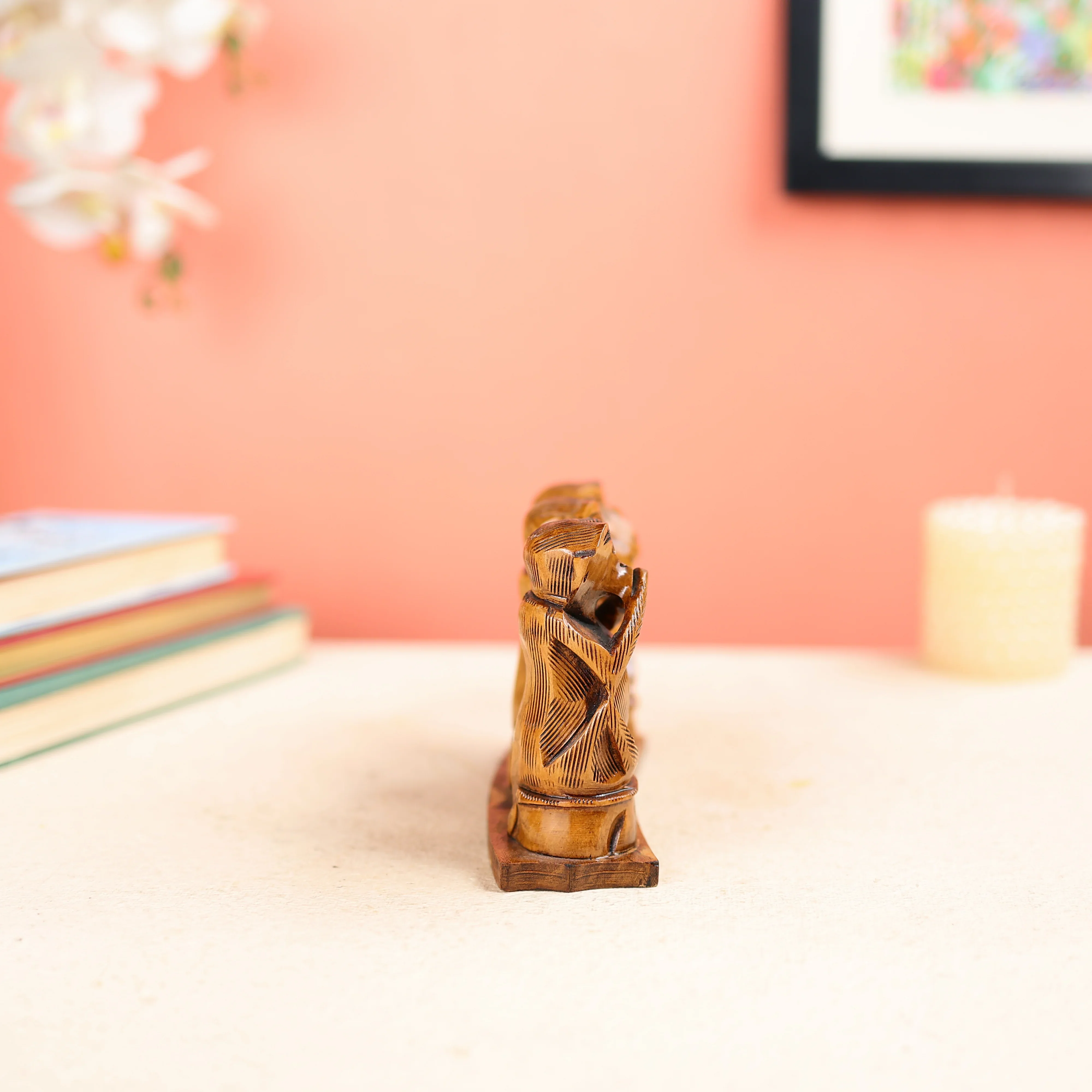 Kadam Wood Gandhiji's Three Monkey Set - Image 4