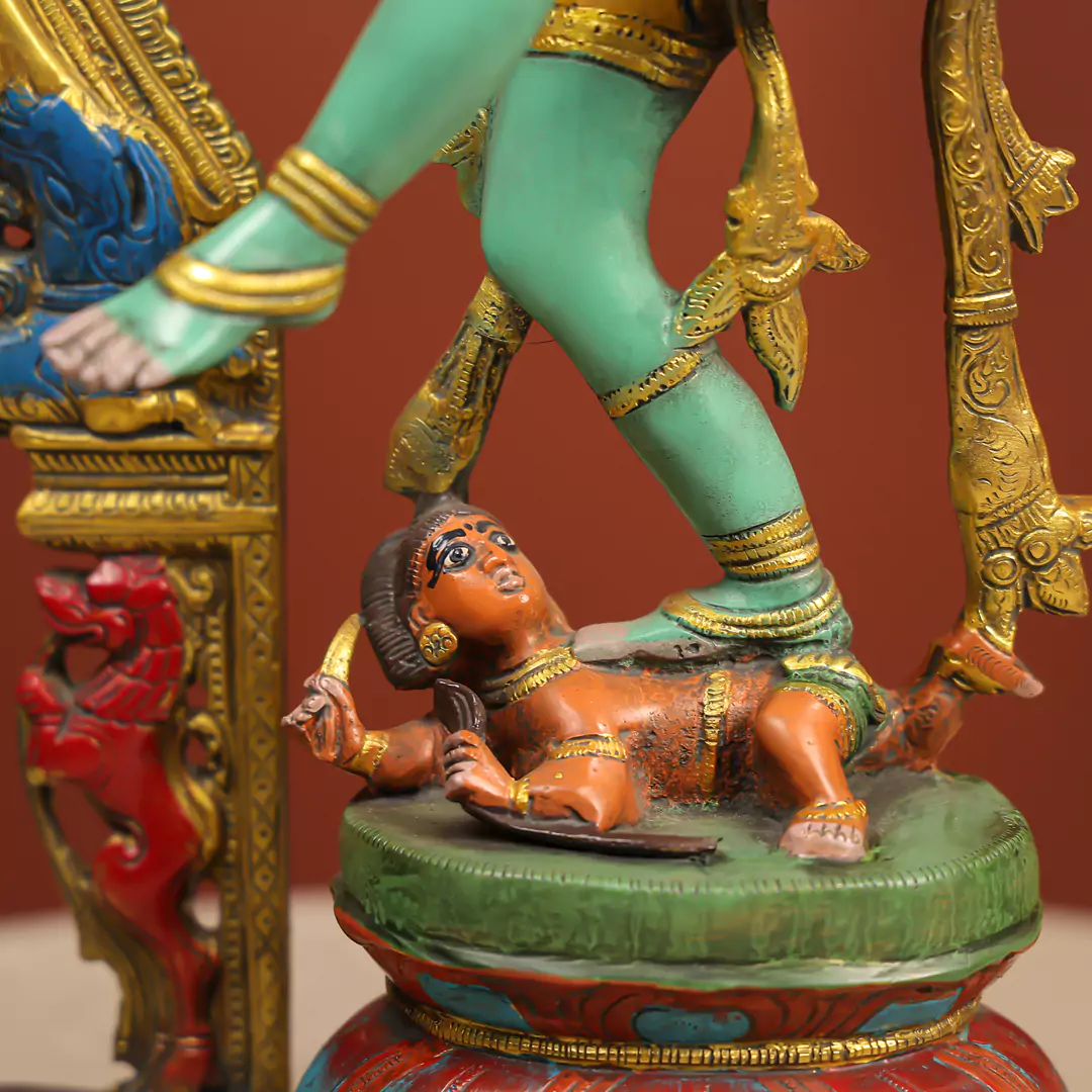 Multi-Colour Brass Nataraj Idol - Image 4