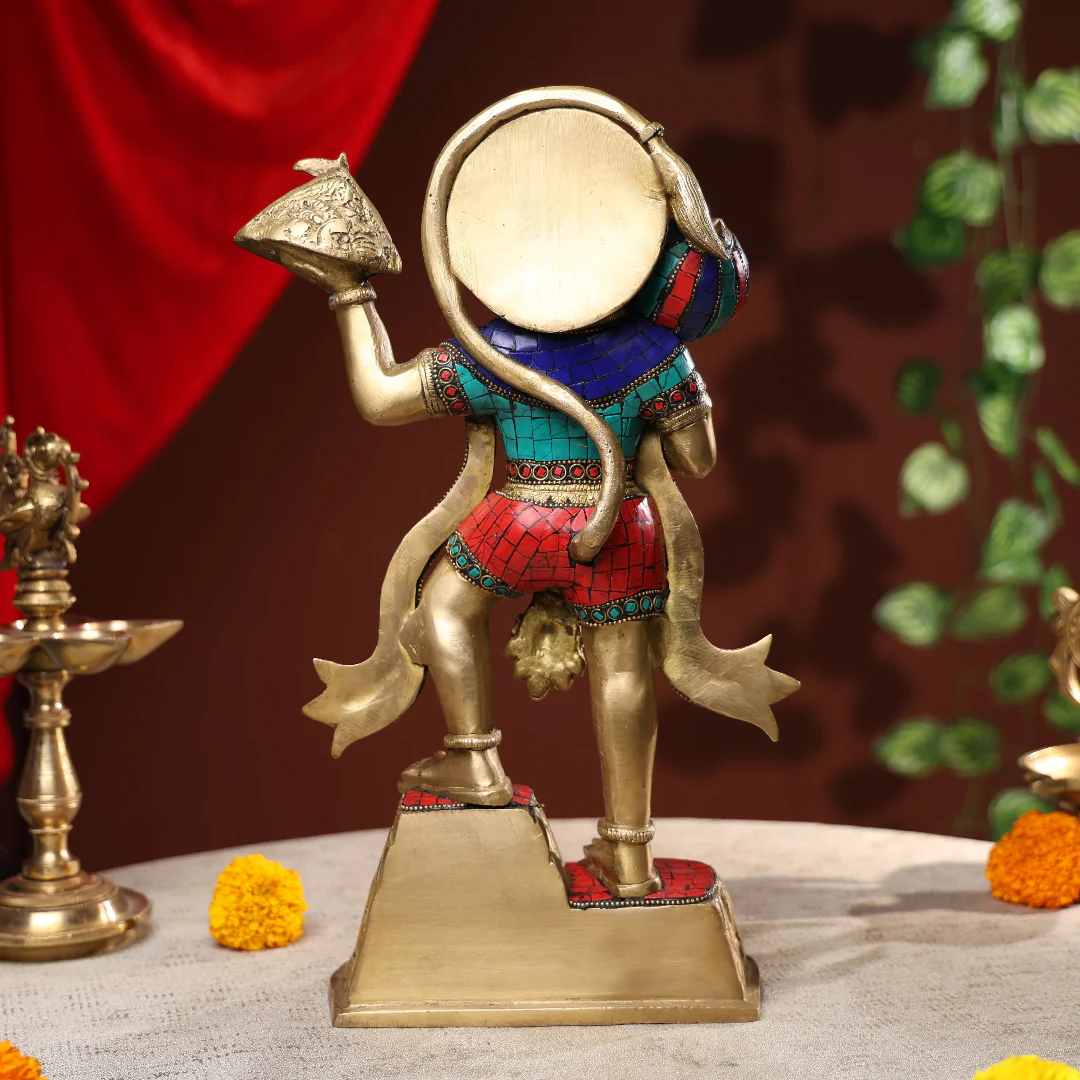 Sanjeevani Lord Hanuman With Stone Work - Image 2