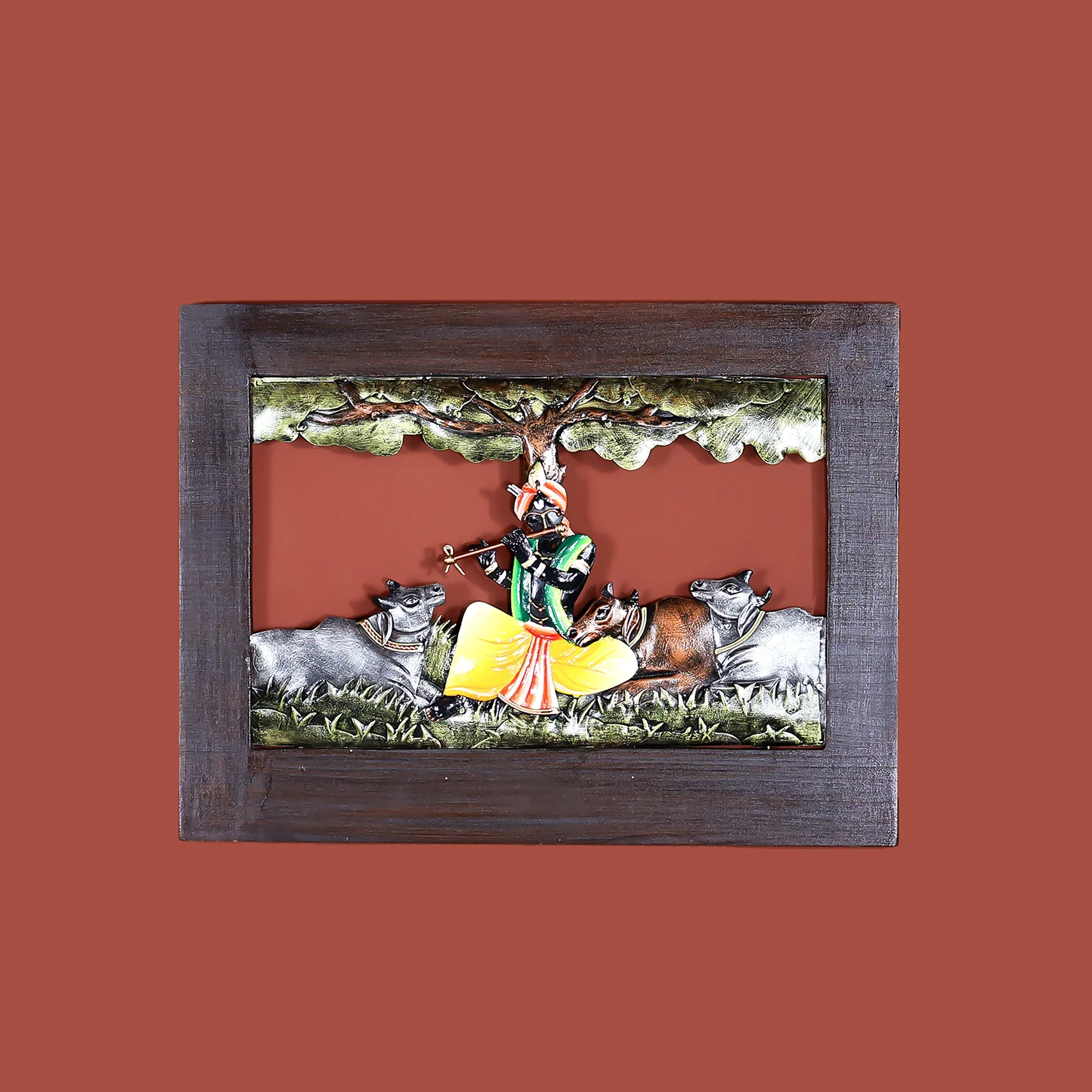 Serene Krishna Flute Wall Art - Image 2