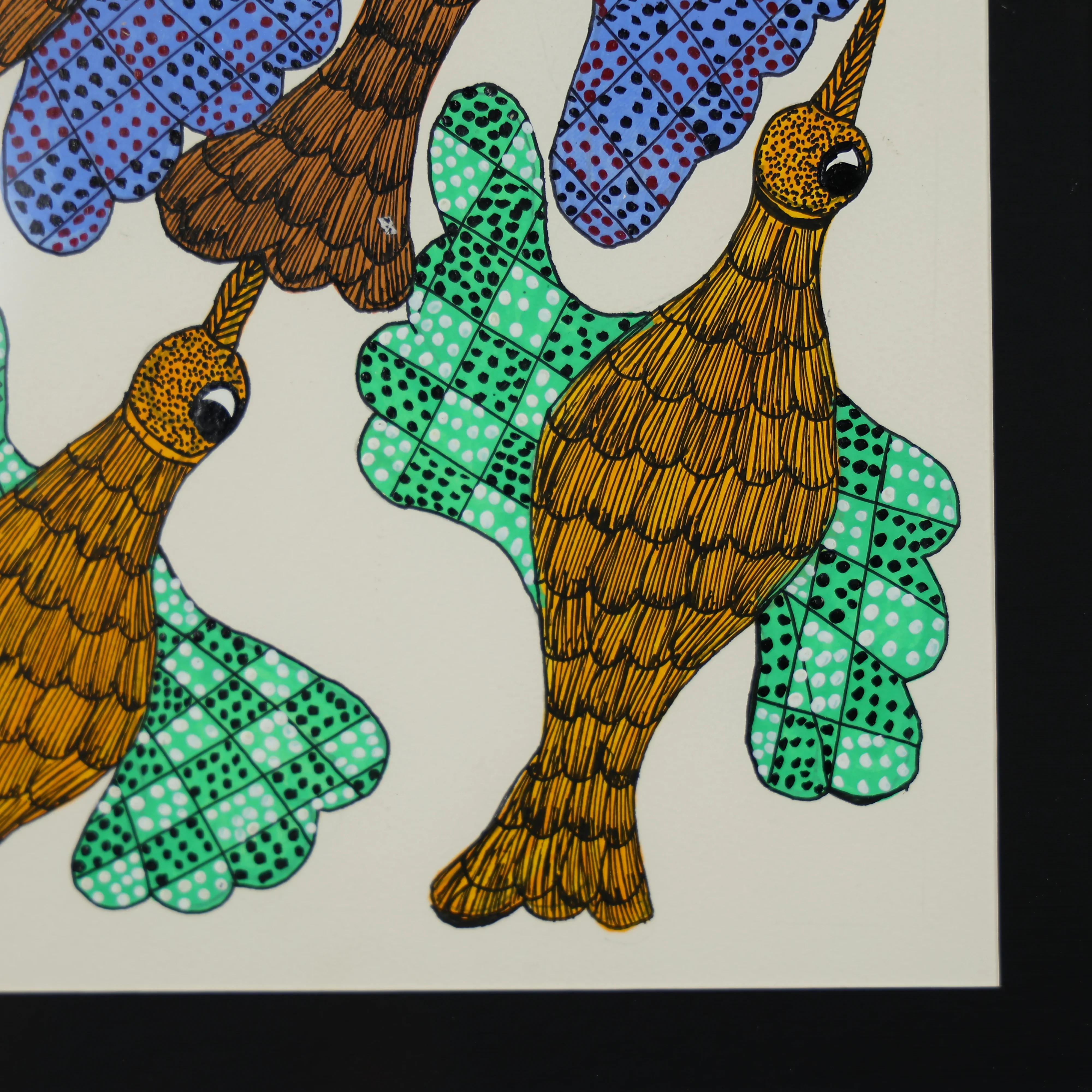 Wall Painting Art Of A Flock Of Birds Flying - Image 4